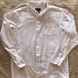 CHAPS ~ Boys' White Button-Up Dress Shirt